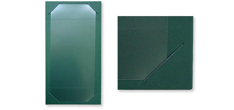 Cut Corner style menu board